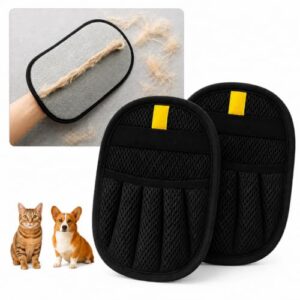 Tierhaarentferner Handschuh 2er Set – Fellmagnet für Hunde und Katzen