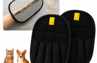 Tierhaarentferner Handschuh 2er Set – Fellmagnet für Hunde und Katzen