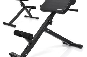meteor Römische Bank Rückenstrecker Hyperextension Bank für Zuhause verstellbar klappbar kompakt stabil ideal für kleine Räume Core und Rückentraining bis 200 kg