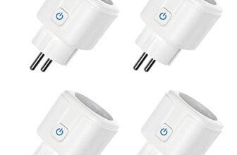 ZigBee Smart Steckdose 16A, 3680W Alexa Steckdose mit Fernbedienung/Sprachsteuerung, Intelligente Steckdos misst den Stromverbrauch, Steckdos Kompatibel mit Alexa&Google Home. Hub Required. 4 Pack