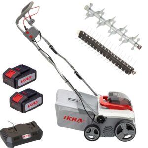 IKRA Akku Vertikutierer Rasenlüfter 3in1 IAVL 2-2040, Arbeitsbreite 40cm