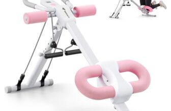 MERACH Bauchtrainer Bauchmuskeltrainer für Zuhause Multifunktionale Trainingsgerät für Ganzkörpertraining Abdominal Ab Machine mit LCD-Monitor Bauchmuskeltrainer Bauchmuskeltraining