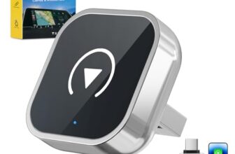 Wireless CarPlay Adapter für iPhone CarPlay/Android Auto,Mini & Stabiler