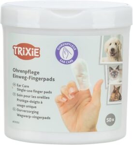 TRIXIE Ohrenpflege Fingerpads für Hunde, Katzen & Kleintiere – 50 St.