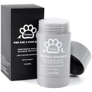 Tinioey Pfotenbalsam Hund (68g Stick) – heilt, repariert und regeneriert trockene, rissige & beschädigte Pfoten, Pfotenpflege Pfotenschutz Hund, Hundepfoten Balsam, Hundezubehör, Hunde Geschenke