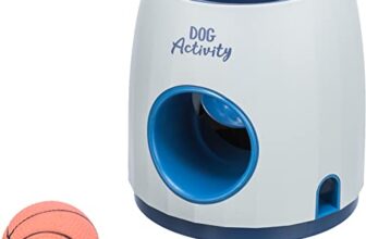 TRIXIE Hundespielzeug Intelligenz Dog Activity Strategiespiel „Ball & Treat“ – Anspruchsvolles Intelligenzspielzeug für Hunde zur Beschäftigung 17x18cm, tierschutzkonform – 32009