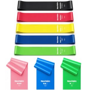 NexHeim Fitnessbänder Set 8-teilig (3 x 2 m & 5 x 0,6 m)
