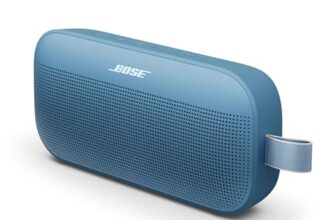 Bose SoundLink Flex Tragbarer Bluetooth Lautsprecher (2. Gen.), Tragbarer Outdoor Lautsprecher, wasserdicht und staubdicht, mit naturgetreuem Klang, bis zu 12 Stunden Akkulaufzeit, Dämmerungsblau