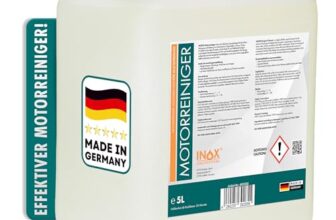 INOX® Motorreiniger – 5L Konzentrat – Reiniger-Konzentrat für den Motor – Motorraum Reiniger & Entfetter – Motorsystemreiniger & Pflege von Auto, Motorrad & anderen Kfz