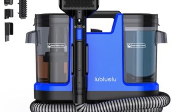 Lubluelu Nasssauger Polsterreiniger Gerät, 600 W 22 kPa Waschsauger Marineblau