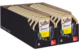 Sheba Sauce Collection Sauce Lover Katzen Nassfutter in Schale mit Huhn 2x11x85g