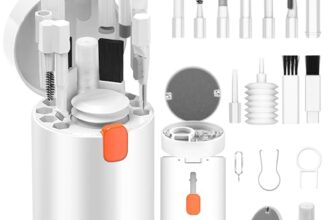 VICHYIE 20 in 1 Tastatur Reinigungsset mit Bürste, Kopfhörer Reinigungsset für AirPods 1/2/3/Pro, PC Reinigungsset Zubehör für Laptop, Handys, Tastatur, Ohrhörer, Kamera (Weiß)