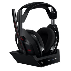 Logitech G Astro A50 Lightspeed, Kabelloses Gaming-Headset + Basisstation