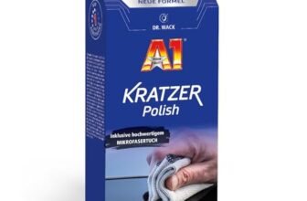DR. WACK A1 Kratzer Polish 50 ml inkl. Mikrofasertuch – Kratzer-Entferner für Autos – Polierpaste für Lack & Kunststoff – Autopolitur für mehr Glanz – Hochwertige Autopflege
