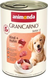 animonda GranCarno Junior Hundefutter nass Rind+Huhn (6 x400g)