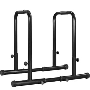Yaheetech Dip Station 81-90 cm höhenverstellbar rutschfesten bis 227 kg