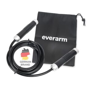 everarm Gewichtetes Springseil 460 g – Springseil mit Gewicht/Heavy Jump Rope für Schulter-, Arm- & Griffkraft – schweres Springseil für Fitness, Boxen & HIIT, Erwachsene – inkl. Tasche