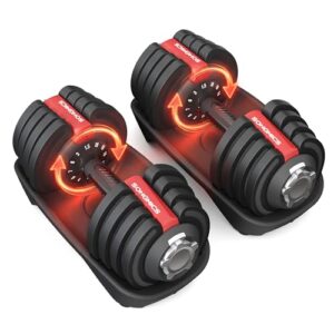 SONGMICS Kurzhanteln 2er Set, verstellbare Hanteln, 1,5 bis 18 kg