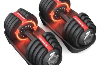 SONGMICS Kurzhanteln 2er Set, verstellbare Hanteln, 1,5 bis 18 kg
