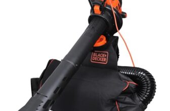 BLACK+DECKER 3000W 3-in-1-Laubbläser, Sauger und -häcksler, BEBLV300-QS