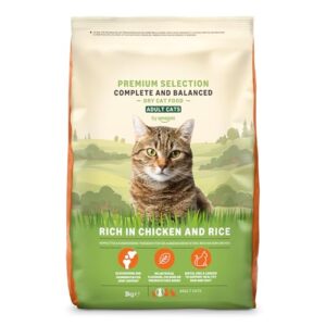 by Amazon Katzenfutter für ausgewachsene Katzen, Fein zubereitetes Trockenfutter mit frischem Huhn und Reis, 3 kg (1er-Pack)(Zuvor eine Marke von Lifelong, gleiches Produkt)