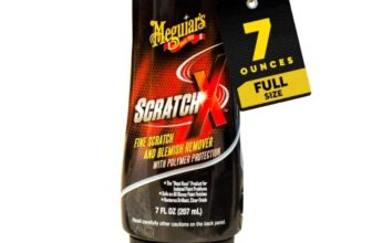 Meguiar’s ScratchX 2.0 Kratzerentferner für Autolack – Entfernt Kratzer auf allen Lacken & Farben – Einfache Anwendung per Hand oder Poliermaschine – 207ml – G10307EU