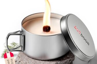 AUTDOOR® Outdoor Kerze + Dauerdocht aus Sojawachs, Dauerkerze, nachfüllbar