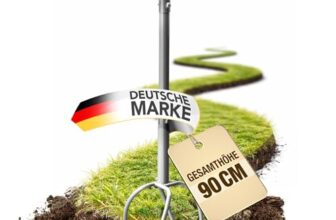 easimo | Gartenkralle mit T-Griff | Handkultivator & Bodenlockerer | Twist Tiller zum Boden Lockern, Belüften & Unkraut Entfernen | Garten Werkzeug