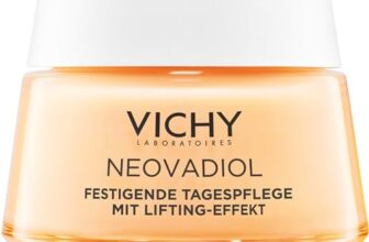 VICHY Festigende Tagescreme für trockene Haut, Hydratisierende Gesichtspflege, Fördert ein pralleres Hautbild, Neovadiol, 50ml