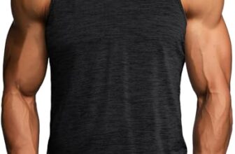 MAGCOMSEN Herren Tanktop T-Shirt Ohne Ärmel Sport Shirt Atmungsaktiv Muskelshirt Herren Leicht Fitness Unterhemd Schnell Trockend Stretch Funktionsshirts für Bodybuilding Gym Schwarz XL