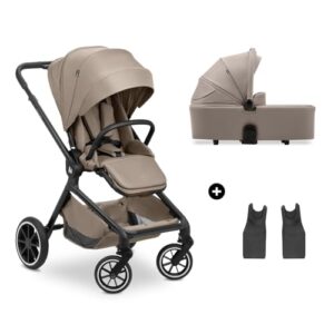hauck Kombikinderwagen mit Babyschalen Adapter, Move N Care Set Mocha