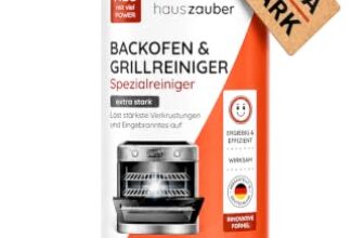 hauszauber – Backofenreiniger [EXTRA STARK] 1000 ml Grillreiniger Gelpaste – Löst starke Verkrustungen, Eingebranntes, Fettlöser – Ohne Aufheizen, Gerüche oder Schrubben
