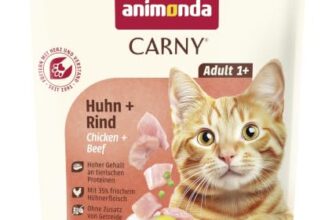 animonda Carny Katzen Trockenfutter Huhn + Rind (1 x 350 g), Trockenfutter für ausgewachsene Katzen, Katzenfutter ohne Getreide und Zucker, Katzentrockenfutter mit 65 % Fleisch