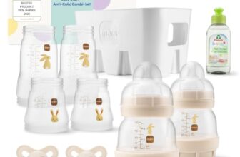 MAM Easy Start Anti-Colic-Set, 0+ Mon, Baby Geschenk, beige