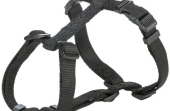 TRIXIE Premium H-Geschirr für Hunde Gr. M–L, 52–75 cm/20 mm – schwarz