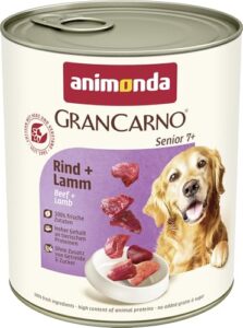 animonda GranCarno Senior Hunde Nassfutter mit Rind + Lamm (6 x 800g)
