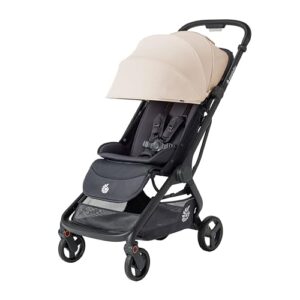 Ergobaby Metro3 Kinderwagen Buggy mit Liegefunktion, Baby-Buggy ab Geburt bis 22kg (0-4 Jahre), Zusammenklappbar und Autositz Kompatibel, höhenverstellbarer Griff, ergonomischer Sitz, Natural Beige