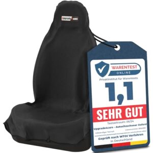 Upgrade4cars wasserdichter Autositzschoner Vordersitze Schwarz Universal