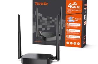 Tenda 4G03 Pro LTE Router, Mobiler WLAN Router mit SIM Karte, Cat4, 2,4 GHz WLAN bis zu 300 Mbit/s, USB-DC Powerbank, LAN/WAN, Plug&Play, bis zu 32 Geräte, Tragbarer Router für Zuhause und Unterwegs