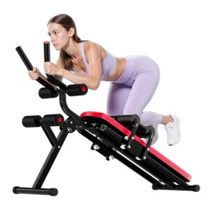 Bauchtrainer Bauchmuskeltrainer für Zuhause Multifunktionale Trainingsgerät für Ganzkörpertraining Abdominal Ab Machine mit LCD-Monitor Bauchmuskeltrainer Bauchmuskeltraining bis 150kg