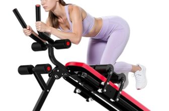 Bauchtrainer Bauchmuskeltrainer für Zuhause Multifunktionale Trainingsgerät für Ganzkörpertraining Abdominal Ab Machine mit LCD-Monitor Bauchmuskeltrainer Bauchmuskeltraining bis 150kg
