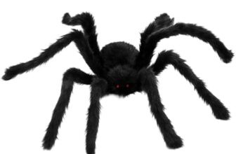 DvBCNMe Spinne, Halloween Deko, 75 cm Schwarze Vogelspinne, Gruselige Partydekoration für Innen- und Außenbereich, Plüsch-Dekoration für Halloween, Karneval oder Mottoparty