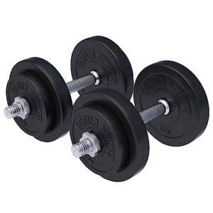 GORILLA SPORTS® Kurzhanteln 2er Set 20/30 kg, Verstellbar, aus Kunststoff