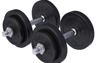 GORILLA SPORTS® Kurzhanteln 2er Set 20/30 kg, Verstellbar, aus Kunststoff