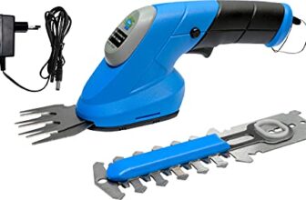 Güde Akku-Gartenpflege-Set GPS 3,6V-1.5 LI-ION (integrierter 3,6 V/1,5 Ah Akku, TÜV/GS, Gartenschere 70 mm, Hecken-/Strauchschere 100 mm für Äste bis ø 8 mm, werkzeugloses Umstecken, inkl. Ladegerät)