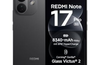 Xiaomi REDMI Note 17 Pro 5G, Smartphone 8+512 GB, Black, 8340 mAh Akku