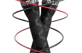Springseil Speed Rope mit Trainings-eBook + Ersatzkabel: 2 verstellbare Stahlseile Profi Kugellager Anti-Rutsch Griffe | Sprungtrainer Workout Profi Sport Boxen Training Erwachsene Damen Herren