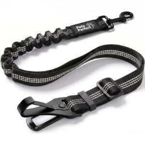 PETS PERFECT Anschnallgurt Hund Auto, verstellbar, 58–75 cm, Schwarz