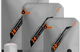 Vacbird Vakuumbeutel für Kleidung mit Kabellose Vakuumpumpe, 15 Stück (6x 40x54cm, 6x 47x64cm, 3x 54x74cm), Platzsparend Vakuumierbeutel für Kleidung – Speziell für Reisen und Kofferorganisation