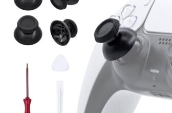 Tolesum PS5 Controller Sticks Thumbsticks Reparatur Set – Kappen Ersatz Kit mit Joystick Werkzeug für PS5 Controller, kompatibel mit originalem PS 5 Controller